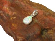 Weißer Opal Sterling Silber 925 Edelstein Anhänger