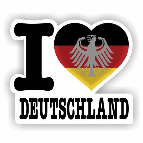 Aufkleber love deutschland - love,