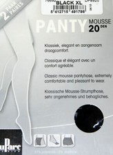 Feinstrumpfhose Strumpfhose schwarz 2 Stück XL XXL duParc 20 DEN