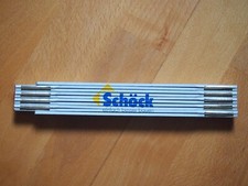 Zollstock, gebraucht in sehr gutem Zustand, Werbung Schöck