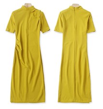 Zara Orientalische Qipao Senf