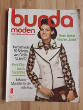 Burda Moden 70er-Jahre 8 August 1971 inkl. Anleitung und Schnittbögen