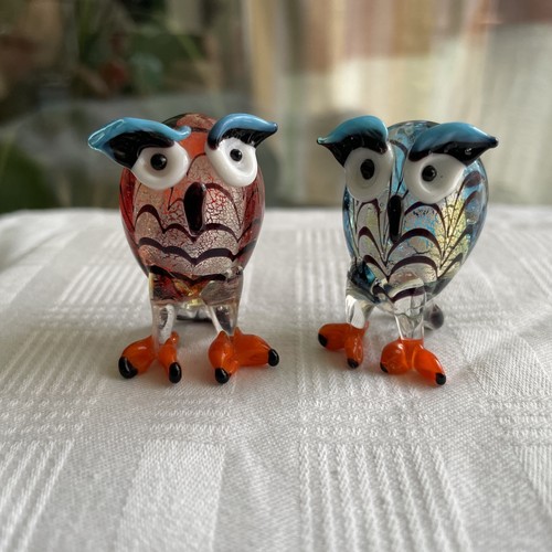 Glasfiguren eulen figuren - ,,