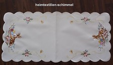 PLAUENER SPITZE ® Tischdecke OSTERHASE Tischdeckchen OSTERN Osterdeckchen 26x56