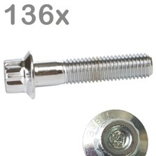 136  Felgenschrauben M7x32
