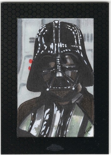 Topps sketch card darth vader - card,