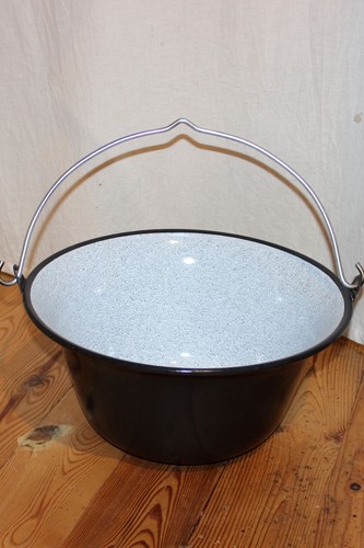 Emaille kessel groß - emaille,
