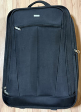 TOPMOVE 56 l Trolley Reisekoffer Hybrid (Polycarbonat) mit 2 Rollen schwarz