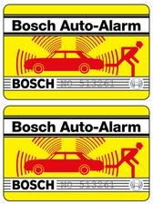 2x Bosch Auto Alarm Aufkleber – Alarmanlage Diebstahlschutz Scheibenaufkleber 