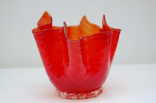 Murano glas fazzoletto - fazzoletto, vase