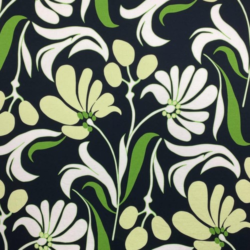 Viskosejersey stoff blumen - viskosejersey,