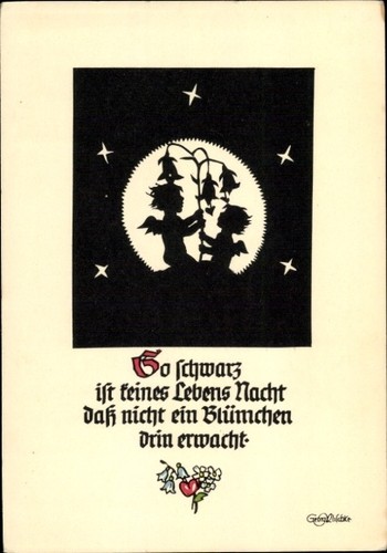 Scherenschnitt künstler - künstler, ak