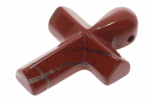 Jaspis rot kreuz edelstein - rot,