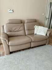 Relaxsessel Beige Leder