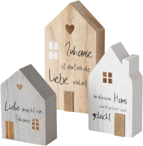 3tlg dekoaufsteller mein haus - mein,