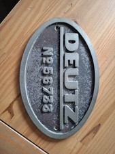 Deutz Historisches Typenschild