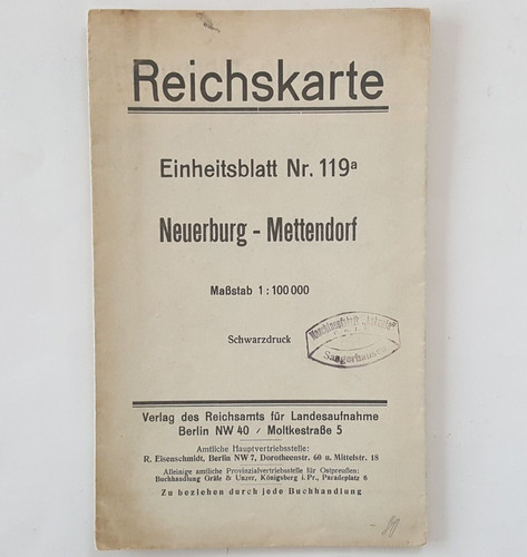 Reichskarte einheitsblatt - reichskarte, nr