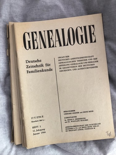 Genealogie jahrgang - -,