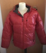 Nordblanc Down Feder Stepjacke Herren GR M Mit Entfernbar Kaputze Rot Sehr Chic!