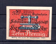 Flensburg 10 Pfennig Notgeld /
