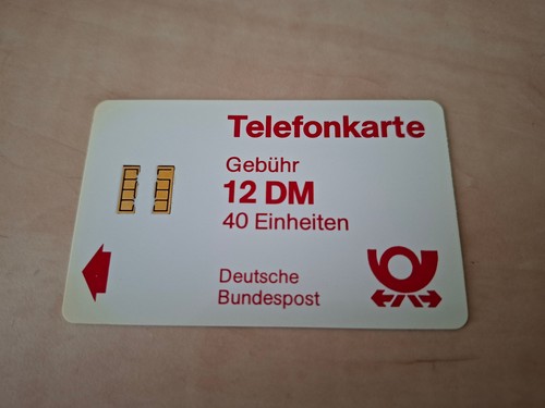 Telefonkarte ii 12 dm - telefonkarte, pi