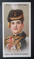 Sammelbild - Zigarettenbild: Wills's Cigarettes - H.R.H. CR Prince of Serbia
