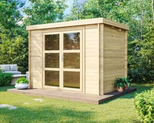 Gartenhaus Gerätehaus Holzhaus Blockhaus 3x2,0 m 28mm