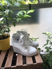 Yufu Star Max Star Wedges Keilabsatz Weiß  35 gebraucht Hochschuhe Sneaker Ju1