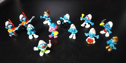 Schlumpf figuren stück - 12,