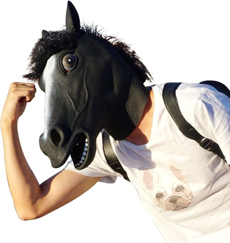 Latex pferdemaske für - latex,