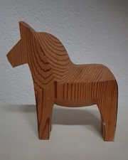 Dalarnapferd roh Holz Dalarna