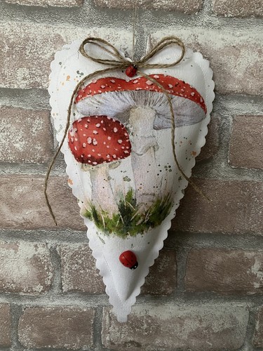 Deko herbst fliegenpilze herz - herbst,