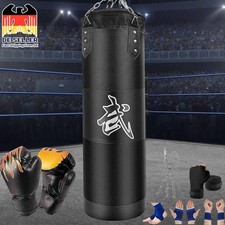 Boxsack Set Boxhandschuhen Erwachsene Punching Training Bag Sandsack+Handschuhe