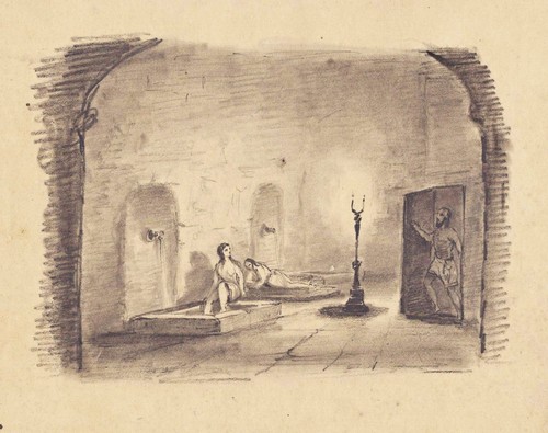 Public bath badehaus dessin - bath,