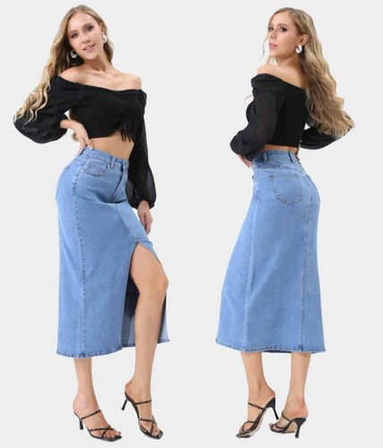 Jeansrock midirock damenrock - jeansrock,
