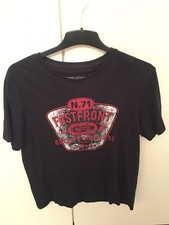 T-Shirt Herren Gr. M Blau mit Rot Neu