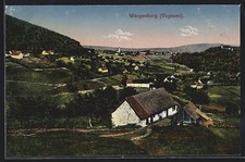 AK Wangenburg, Gesamtansicht bei Dämmerung 