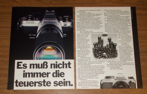 Seltene werbung vintage nikon - werbung,
