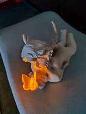 kleiner Engel mit Solar LED Licht -  Deko Garten Grablicht 