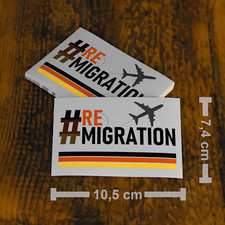 100 Sticker ,,REMIGRATION" AFD