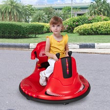 6V Kinder Autoscooter 360 Grad Spinning Bumper Kinderfahrzeug mit Musik & LED