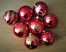 Sehr alte Glas Weihnachtskugeln⭐Christbaumschmuck⭐mundgeblasen