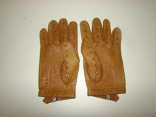 alte Handschuhe Leder zum Fahren von Oldtimer Größe L
