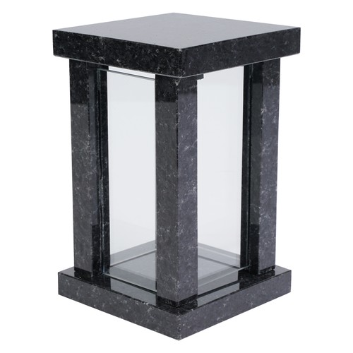 Grab lampe granit nero - grab-lampe,