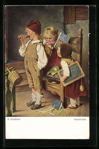 Künstler hermann kaulbach - künstler-ak,