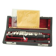 1Set C Key Piccolo Flute Instruments w/ Wood Case Cleaning Cloth Screwdriver