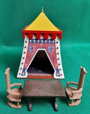 Playmobil Echtstoffzelt mit Wappen des Französischen Königs und Möbel, NEU!