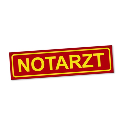 Notarzt magnetschild auto - notarzt,