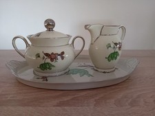 KPM Service Geschirr Kännchen Zuckerdose Tablett Floral