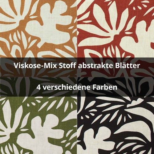 Viskose leinen mix - mix, stoff